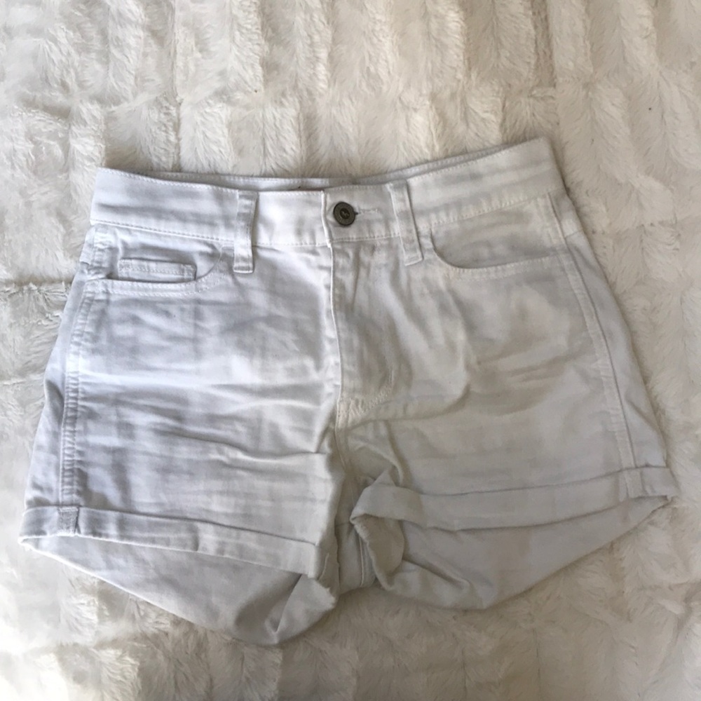 White Hollister jean shorts